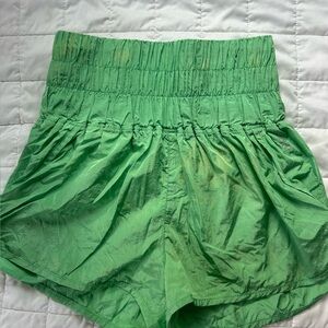 Free People Movement The Way Home Green High Waisted Shorts